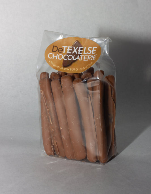 Sinaasappel staafjes melkchocolade