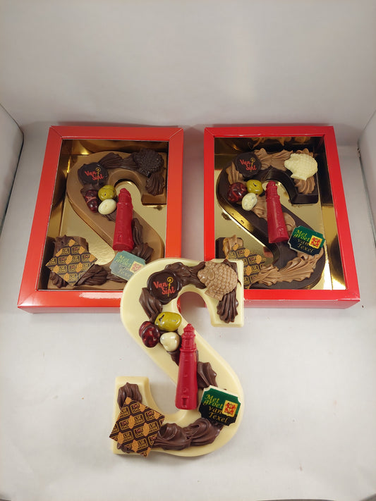 Sinterklaas chocoladeletter groot
