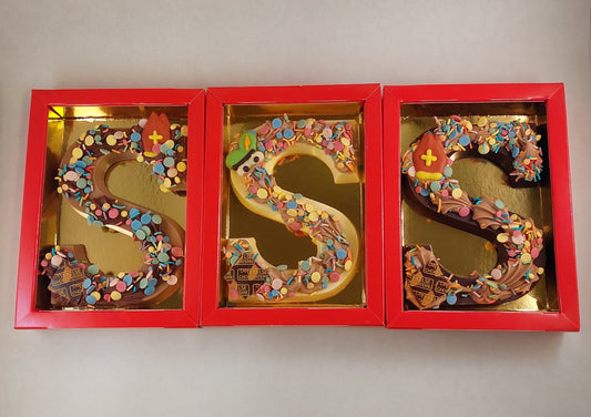 Sinterklaas chocoladeletter klein