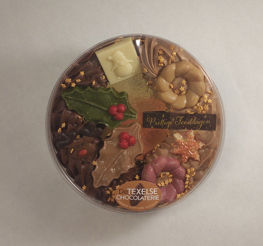 Kerst roomchocolade krans