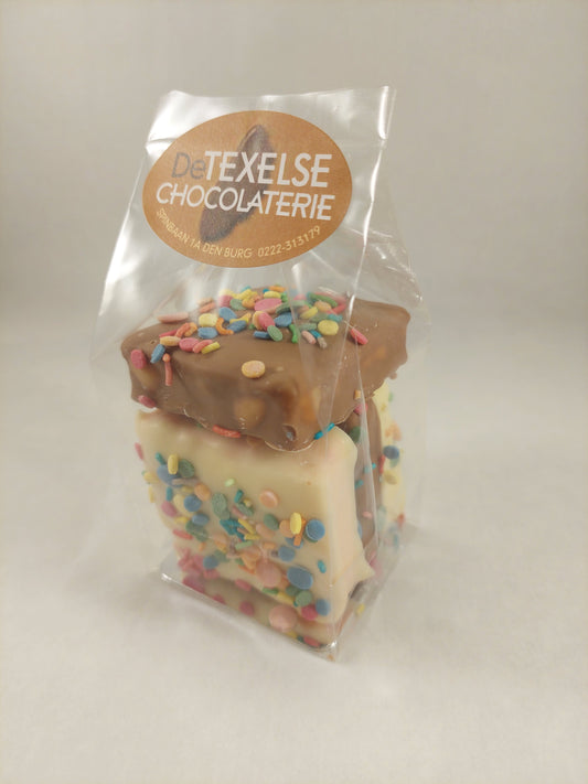 Marshmallows melk en witte chocolade