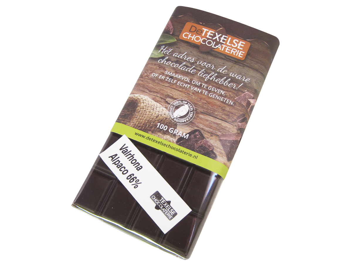 Chocoladereep Alpaco Puur (66%)